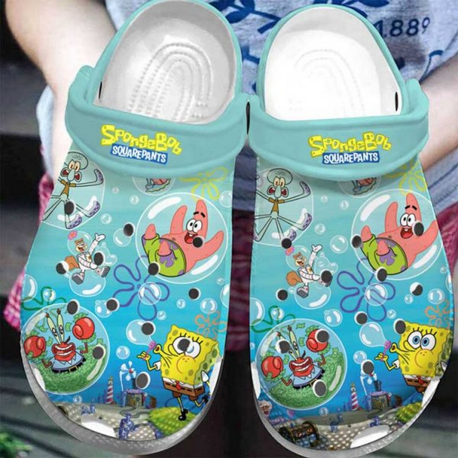 Soft Sole Stitch Cartoon Crocs For Kids Adults Comfort Fit