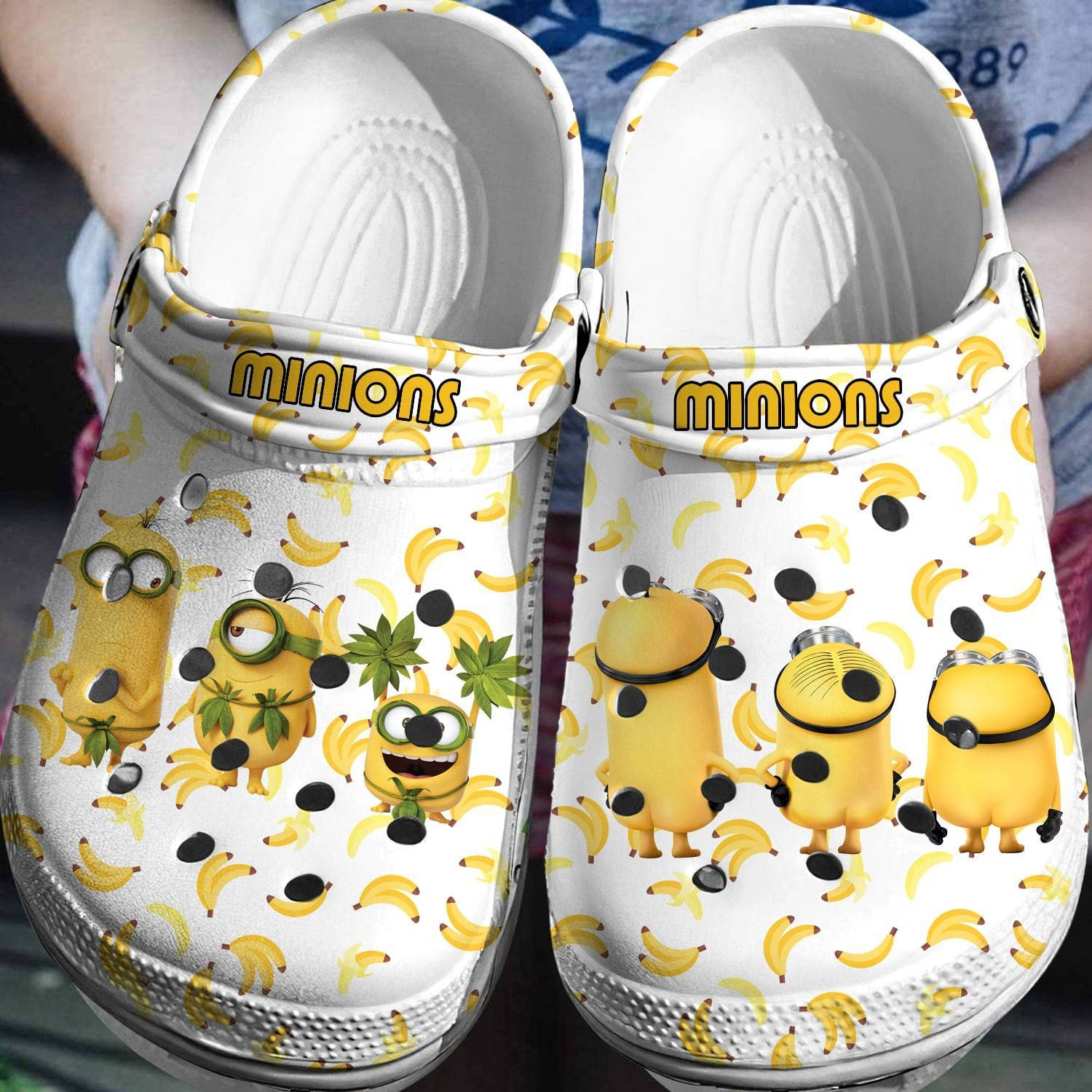 Soft Touch Crocs With Mickey Mouse Cartoon Art