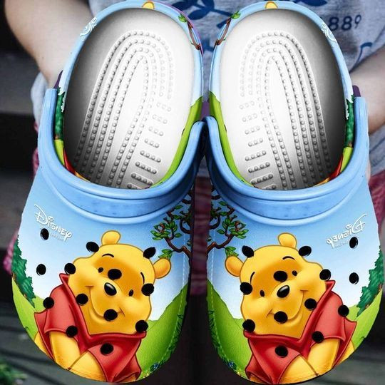 Amazon The Pooh Cartoon Crocs Crocband Shoes Clogs Custom Name For Men Women And Kids