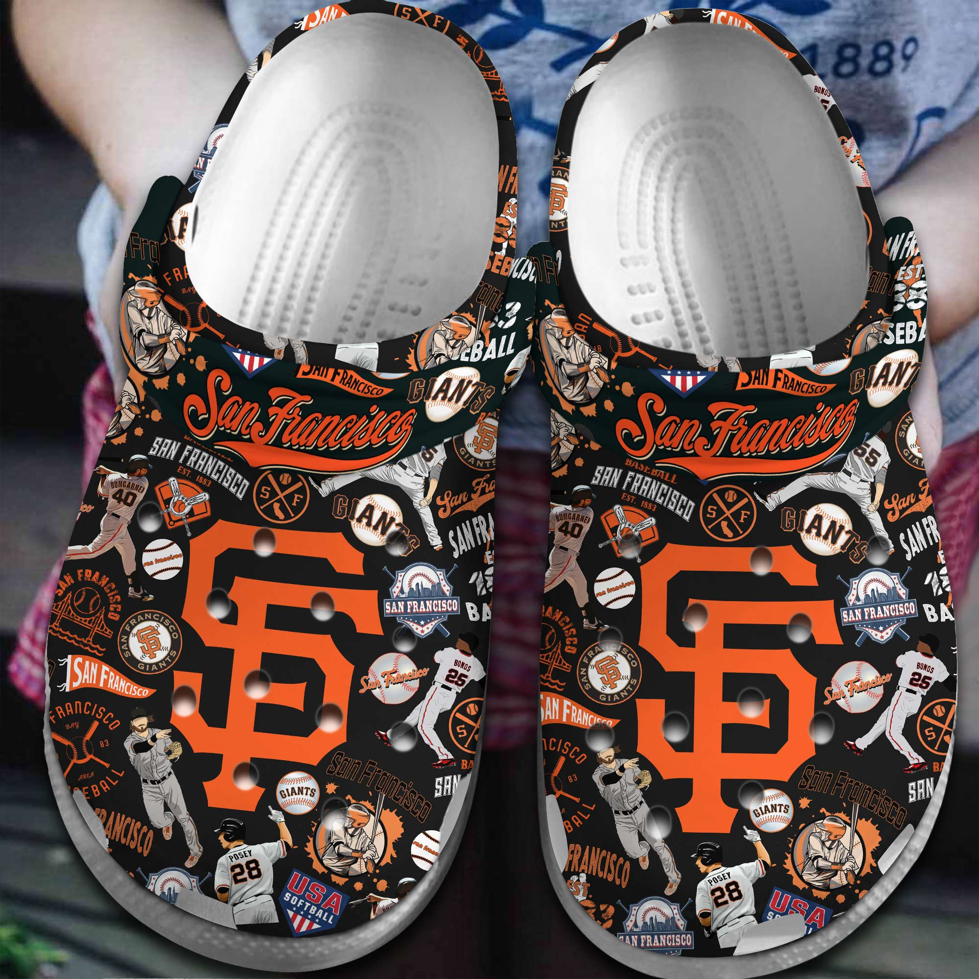 San Francisco Giants Mlb Crocs With Classic Team Look