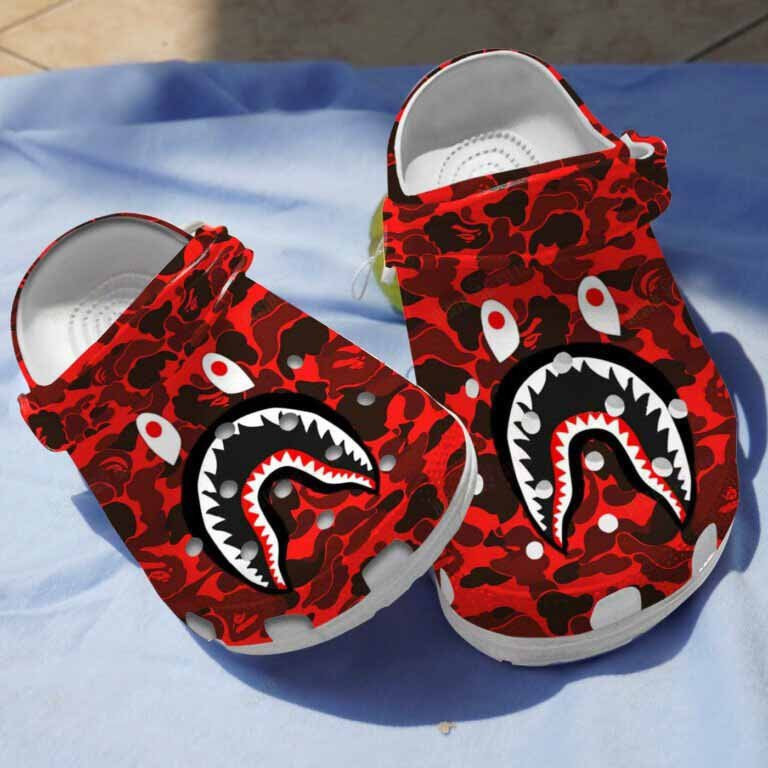 Amazing Shark Pattern Shark Crocs Shoes Gifts For Children Kids Classic Crocs-Style Crocs Gift For Men And Women & Her