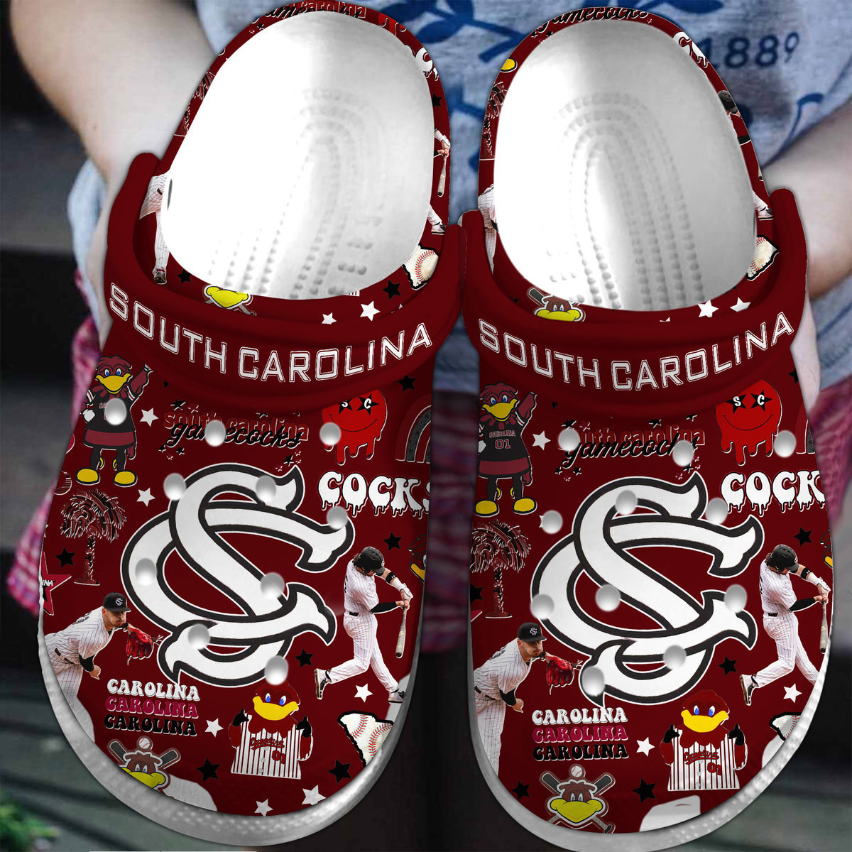 South Carolina Gamecocks Ncaa Sport Crocs Shoes Comfortable For Men Women 3D Print 