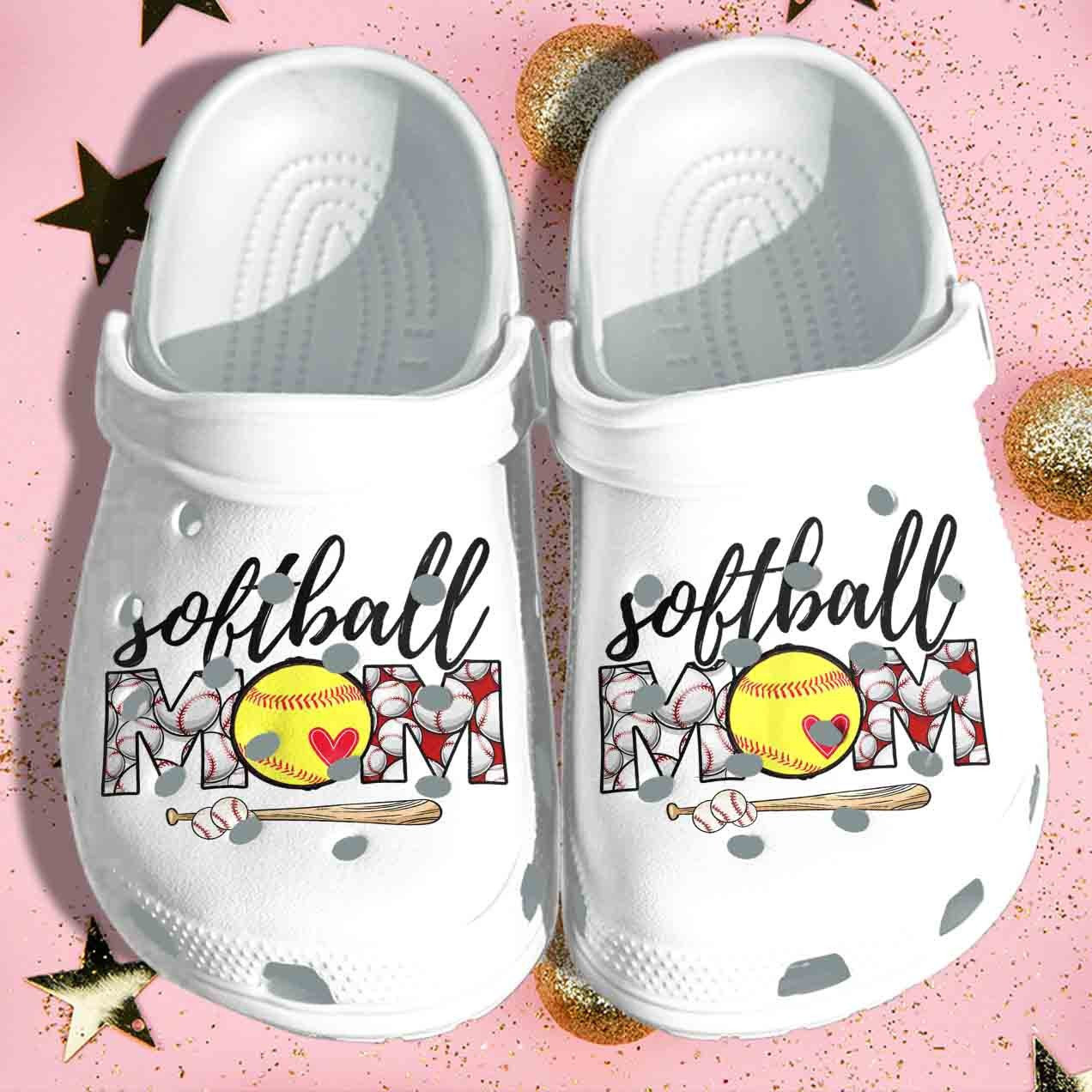 Softball Mom Crocs Birthday Gift For Men And Women 