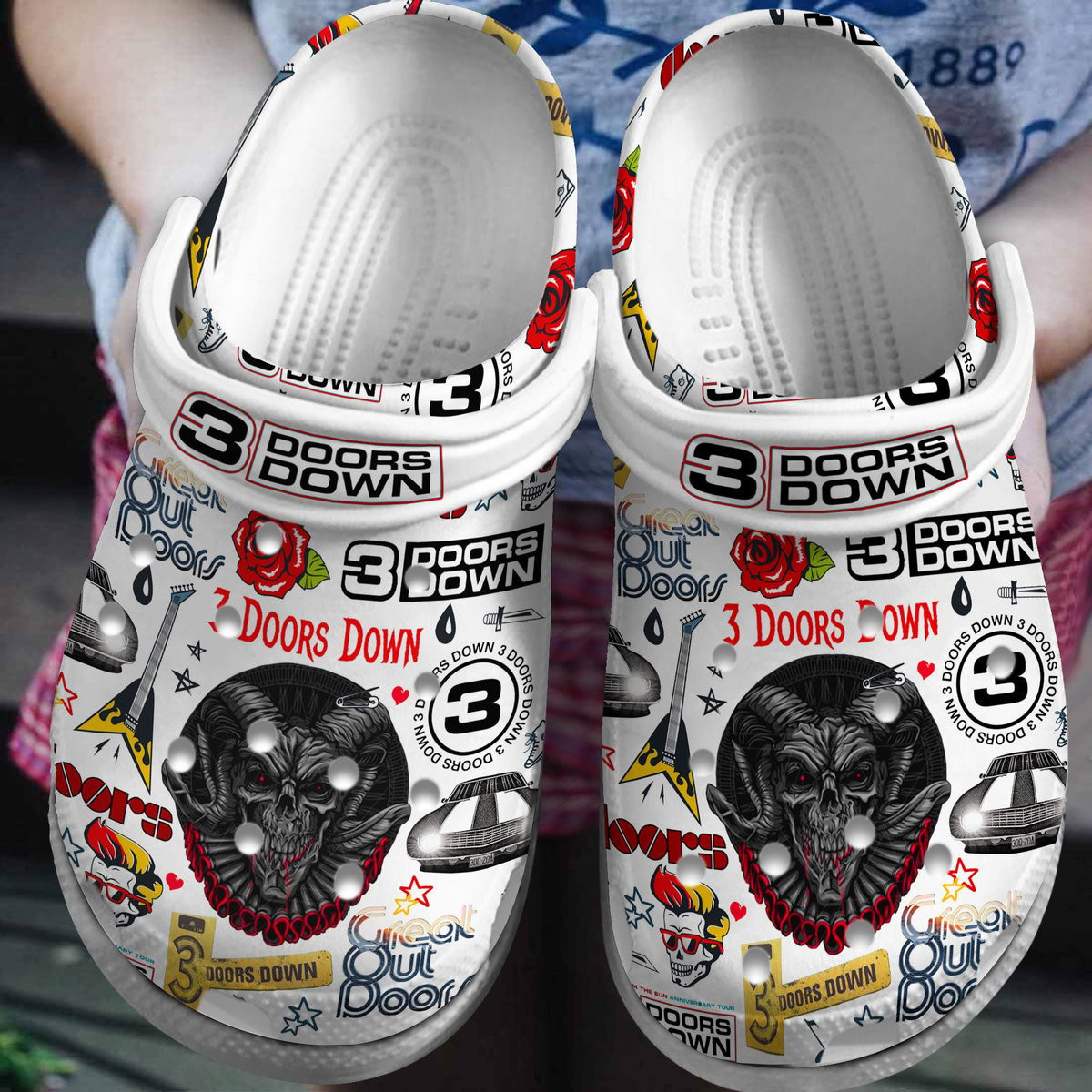 3 Doors Down Music Crocs For Men And Women Full Size