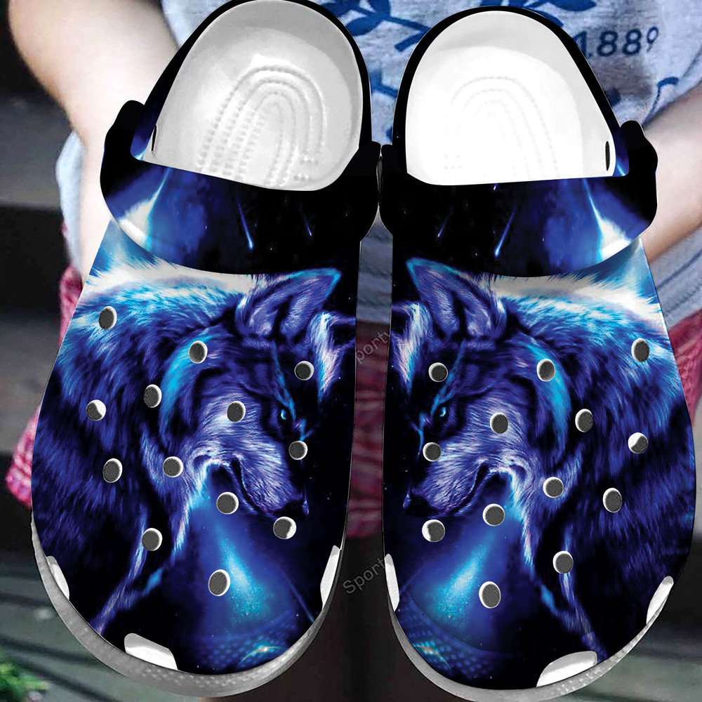 Amazing Wolf Crocs Classic Crocs-Style 