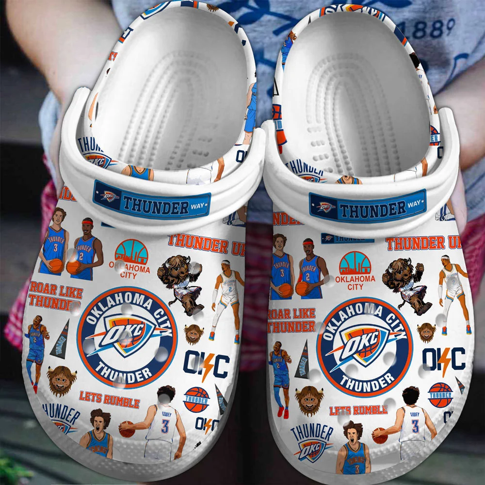 Okc Thunder Nba Clogs For Men & Women Classic Crocs-Style Gift