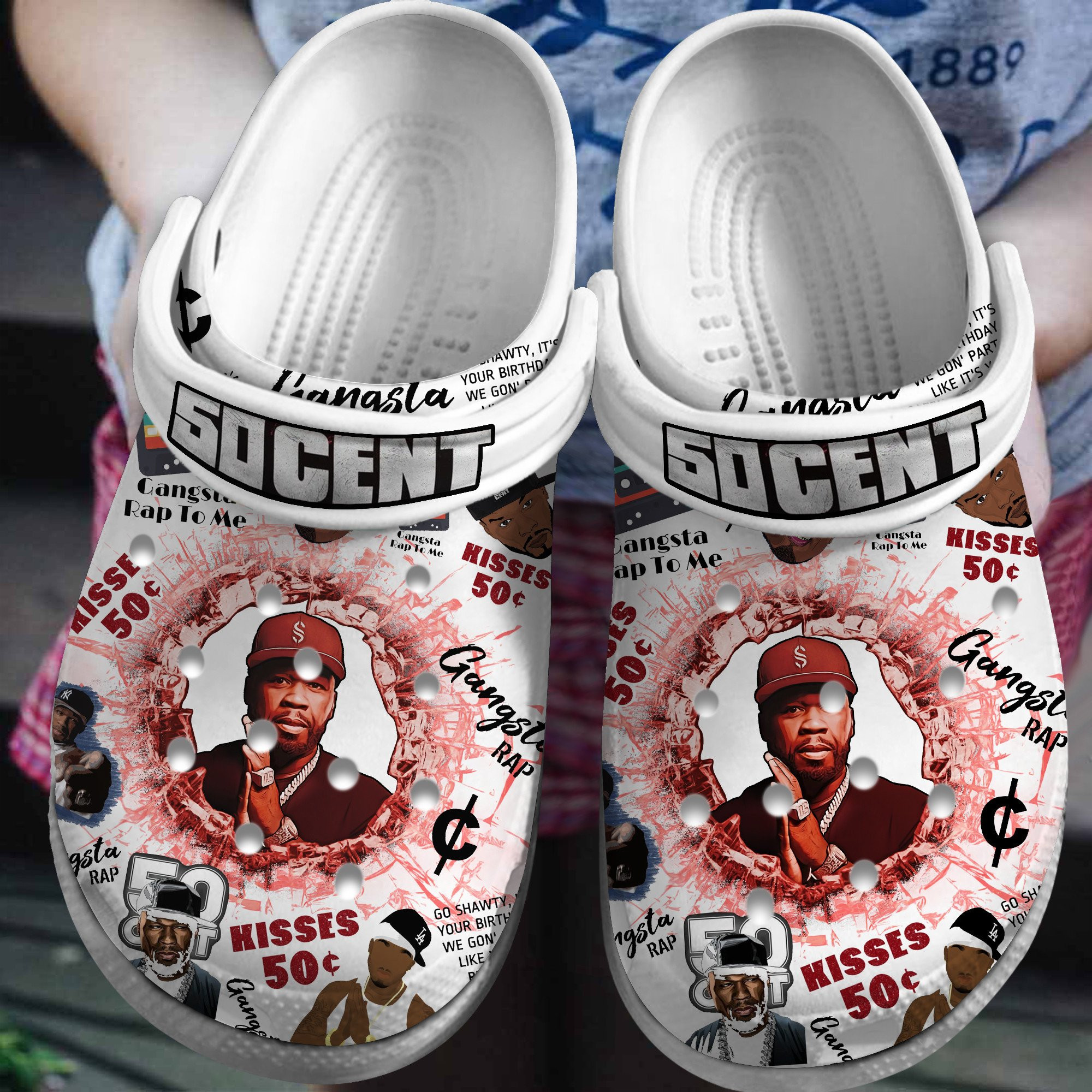 50 Cent Music Clogs For Men & Women Classic Crocs-Style Gift