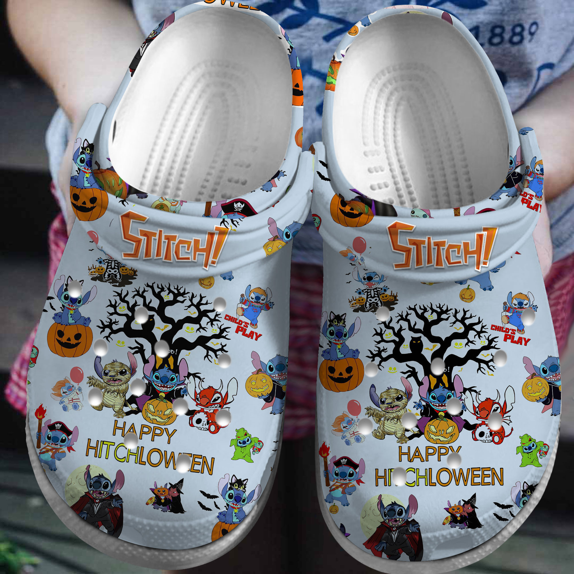 Stitch Cartoon Crocs Comfortable For Men Women 