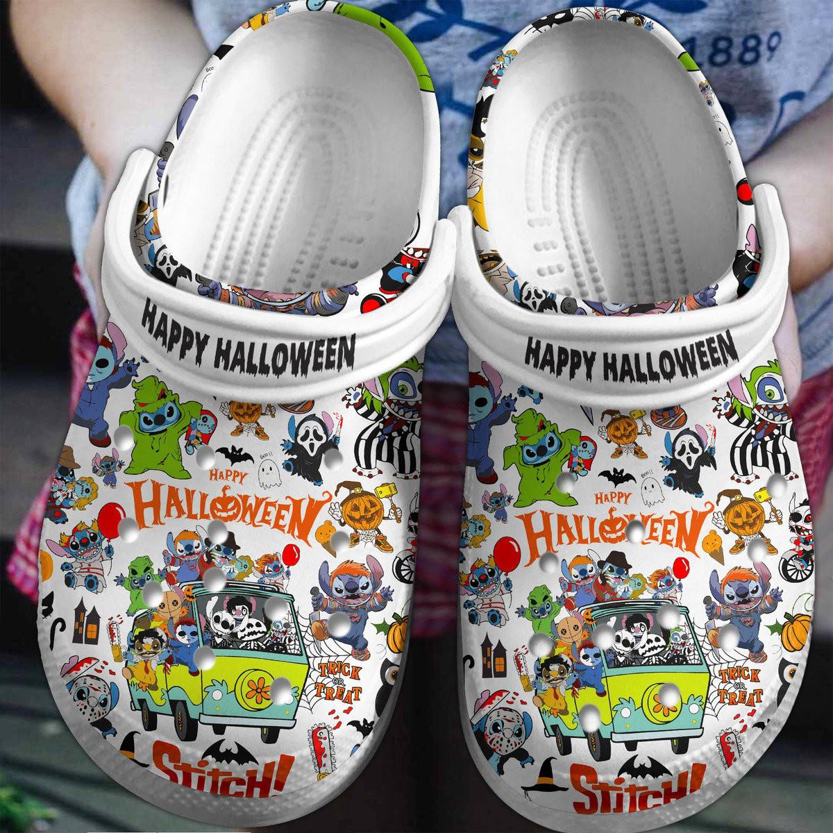 Stitch Cartoon Crocs Comfortable For Men Women 