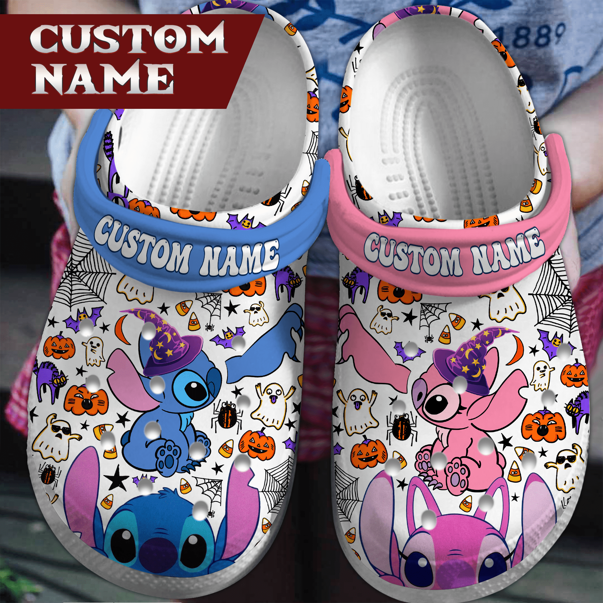 Stitch Cartoon Crocs Comfortable For Men Women 