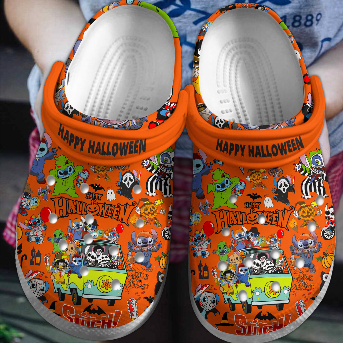 Stitch Cartoon Crocs Comfortable For Men Women 