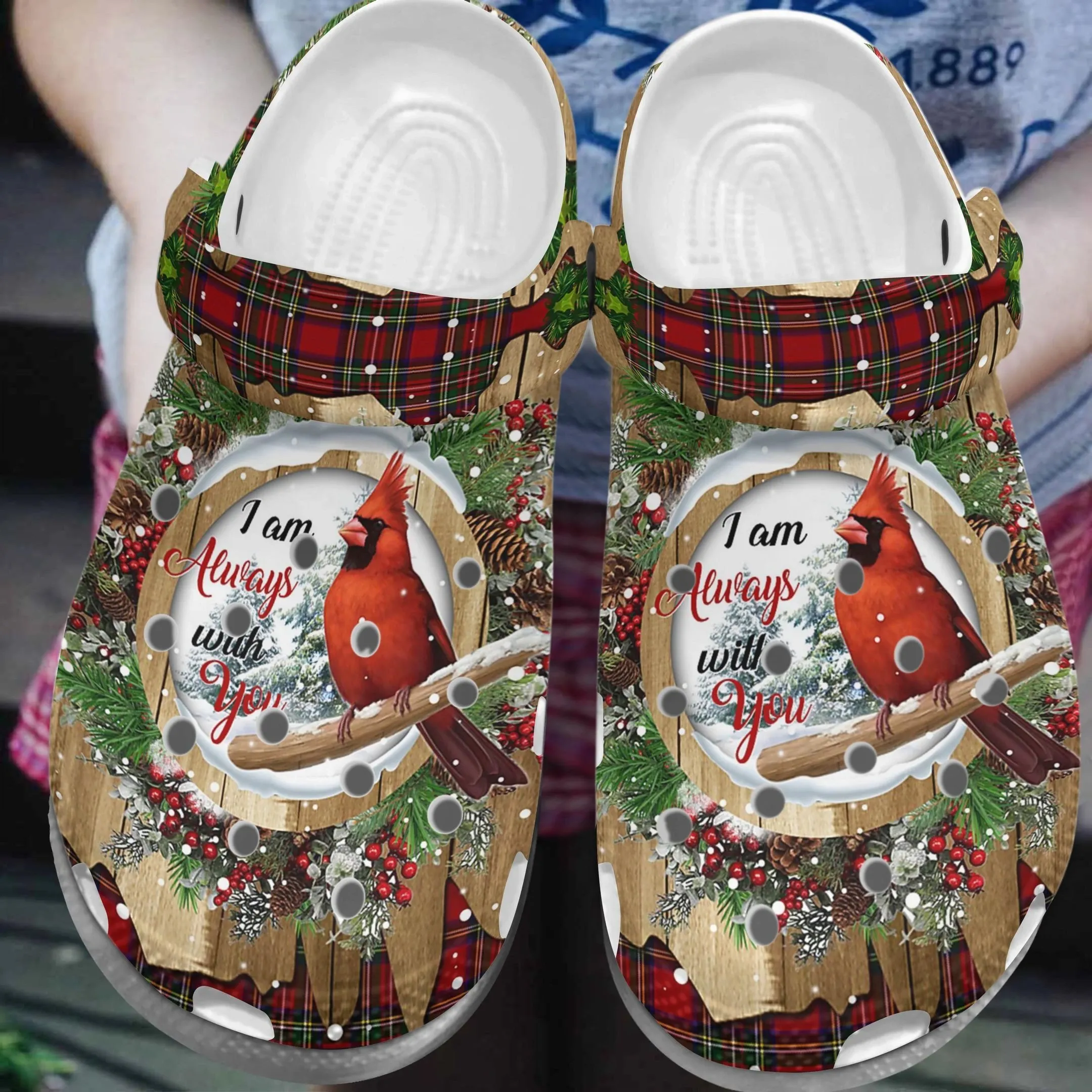 Cardinal 3D Clog Christmas Classic Crocs-Style Clogs 