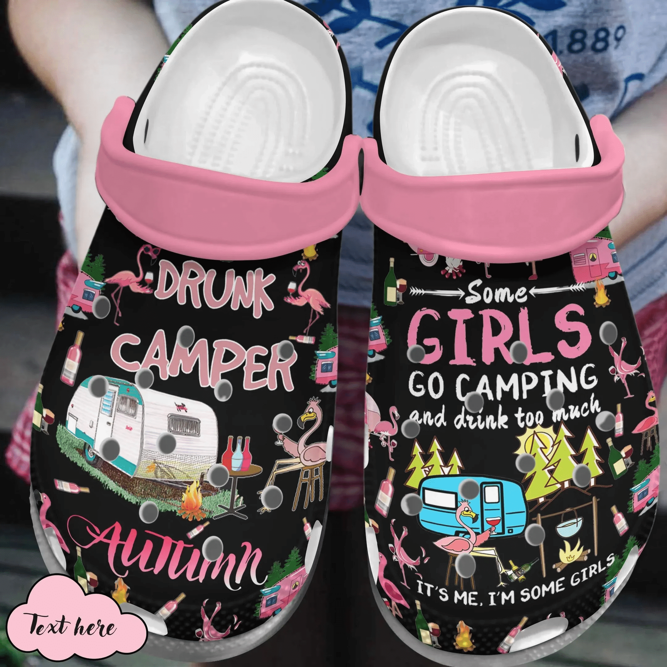 Camping Clog Some Girls Go Camping And Drink Too Much Classic Crocs Gift For Men And Women & Campers