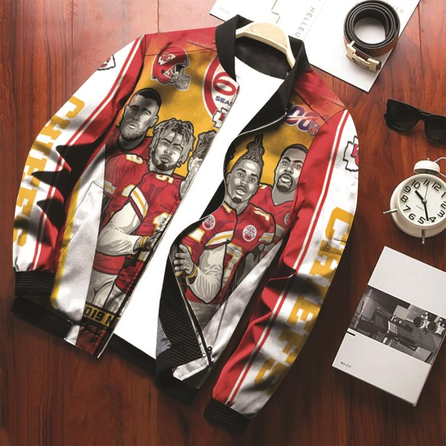 2021 Super Bowl Kansas City Chiefs Afc West Division Champions Gift For Chiefs Fans Bomber Jacket BJ00590