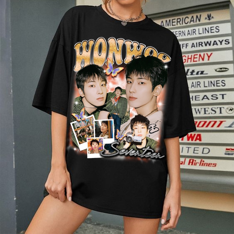 Wonwoo Sevenshirtn Shirt Sevenshirtn Members Shirt Nanatour With Sevenshirtn Shirt