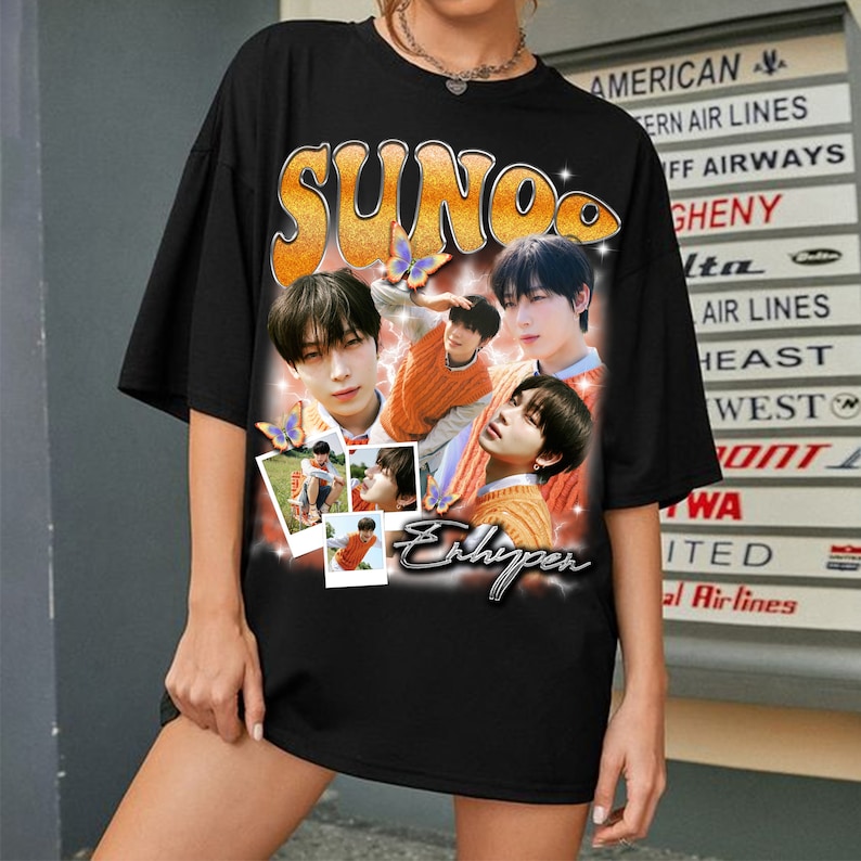 Vintage Sunoo Shirt Enhypen Fate Plus World Tour Shirt En World Tour Fate 2025 Shirt