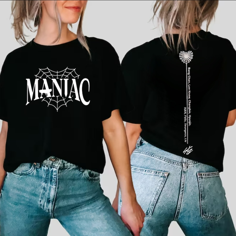 Stray Kids World Tour 2025 Shirt Maniac Kpop Concert Fan Made Stray Kids Replay Shirt