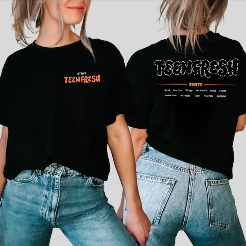 Stayc Shirtnfresh World Tour Shirt Stayc Shirtnfresh Shirt Stayc Kpop Shirt