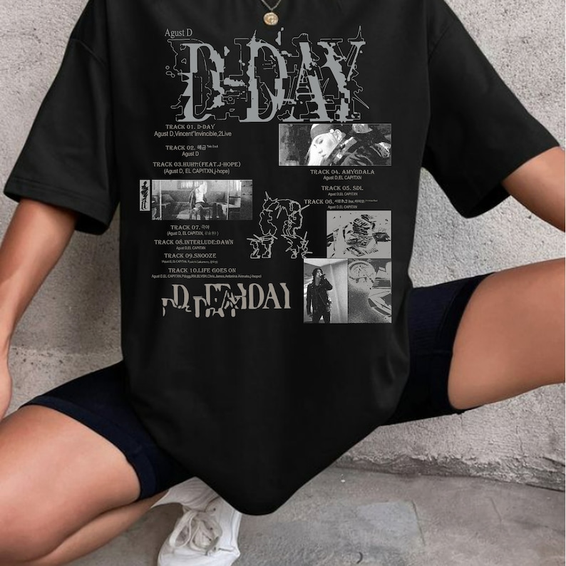 Agust D Shirt D Day Album Tracklisshirt Agust D World Tour Shirt
