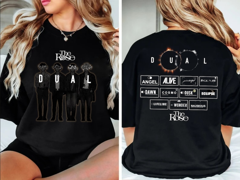 The Rose Dual Album Tracklist Sweashirt The Rose Dawn To Dusk Tour 2025 Shirt