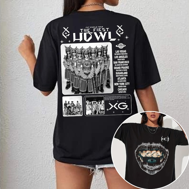 Xg The First Howl World Tour Shirt Xg Woke Up Shirt Awe Album Shirt