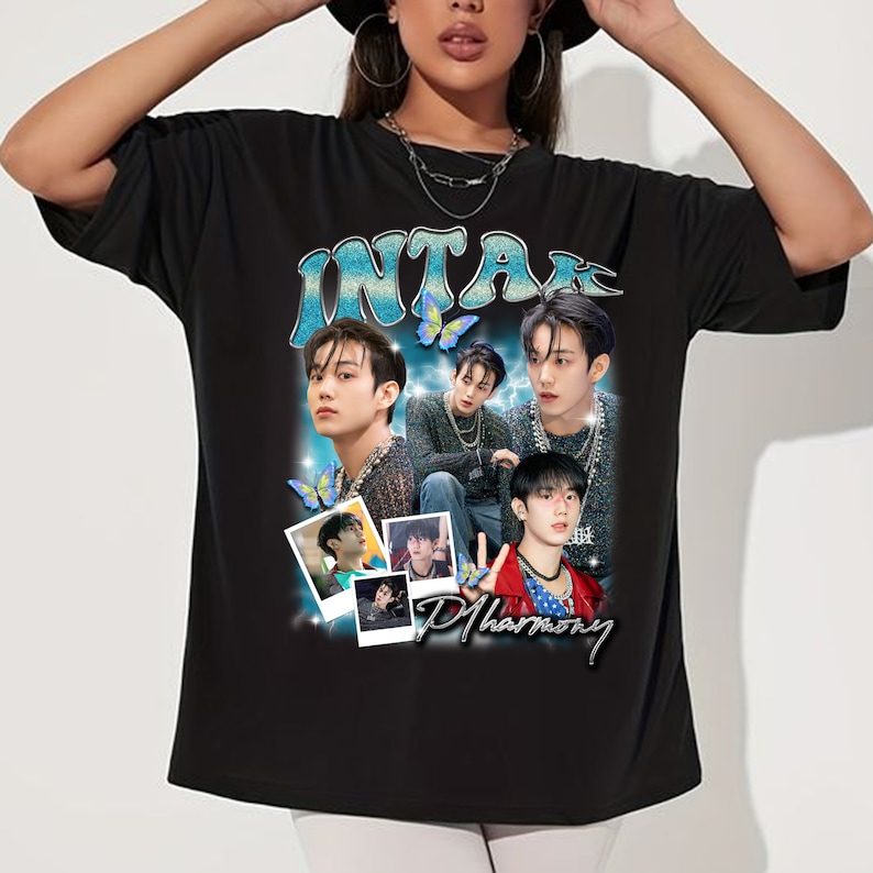 Intak P1Harmony Graphic Shirt 2025 P1Harmony Live Tour P1Ustage H: Utop1A Shirt