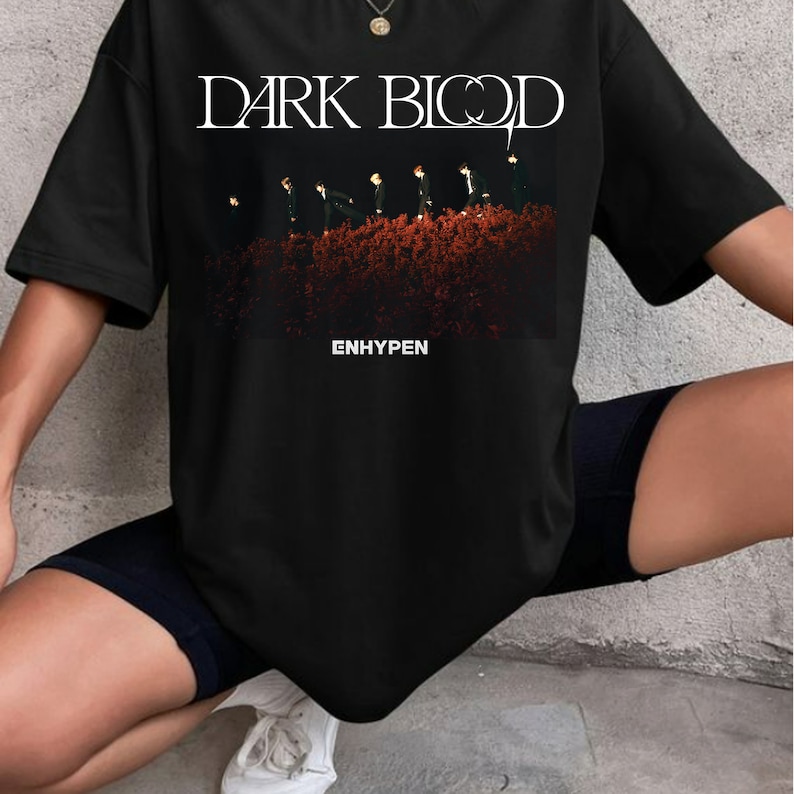 Enhypen Dark Blood Album Shirt Dark Blood Shirt En-Zoo Enhypen