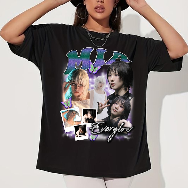 Mia Everglow Graphic Shirt Everglow 2025 Us Tour: Pulse & Hearshirt