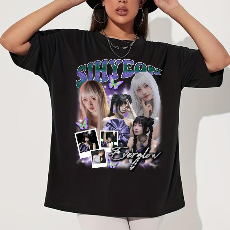 Sihyeon Everglow Graphic Shirt Everglow 2025 Us Tour: Pulse & Hearshirt