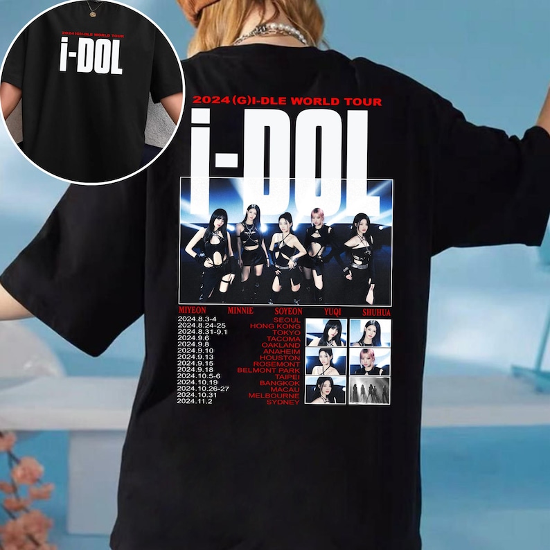 Gidle I-Dol World Tour Shirt Gidle I Sway Album Shirt