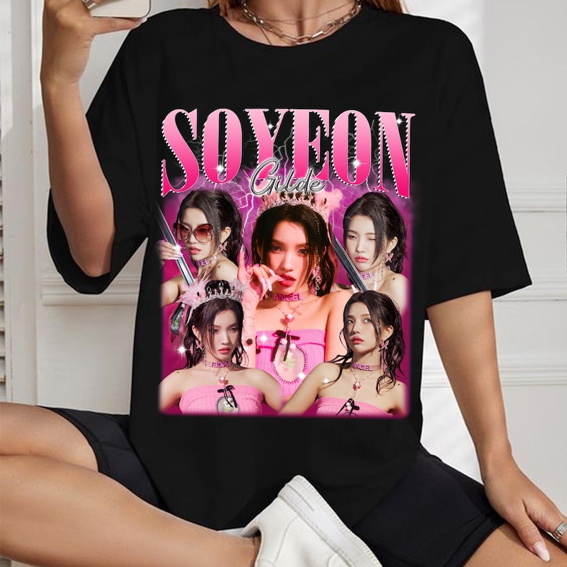 Soyeon Gidle Graphic Shirt Gidle I-Dol World Tour Shirt G-Idle I Sway Album Shirt