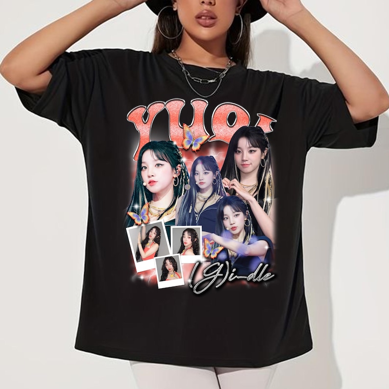 Yuqi Gidle Graphic Shirt Gidle I-Dol World Tour Shirt G-Idle I Sway Album Shirt