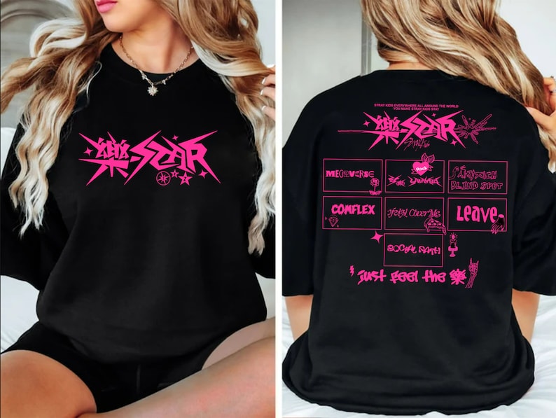 Stray Kids Rock-Star Album Tracklist Sweashirt Stray Kids -Star Shirt Stray Kids Skz Shirt