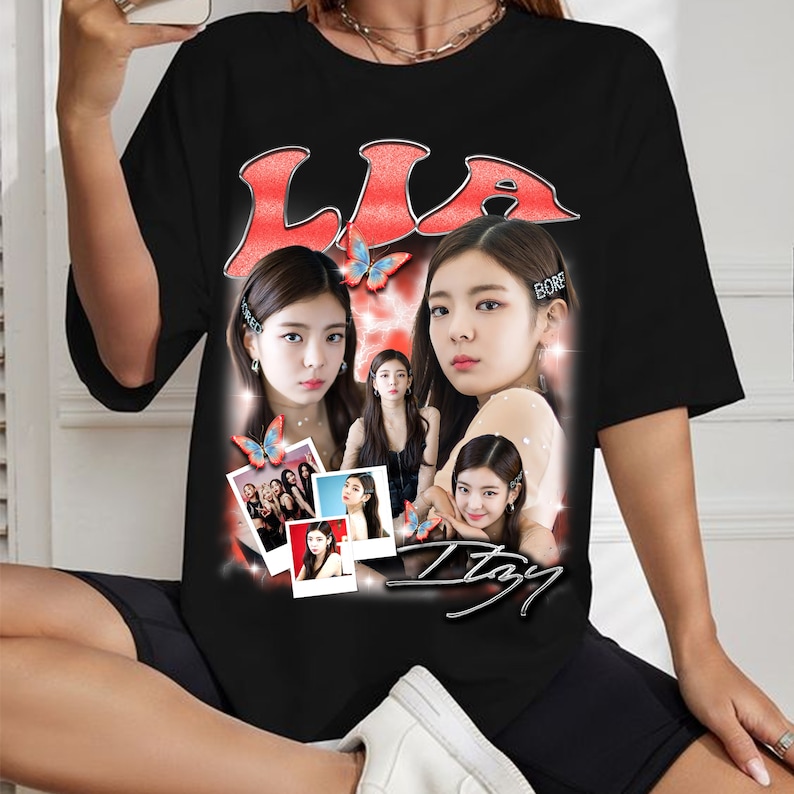 Lia Itzy Graphic Shirt Itzy Born To Be 2Nd World Tour Shirt Itzy Twinzy Shirt