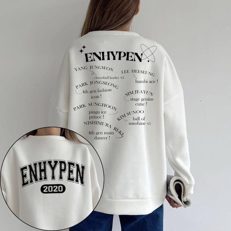 Enhypen Manifesto 2022 World Tour Sweashirt Enhypen Members Shirt Enhypen Engene Shirt