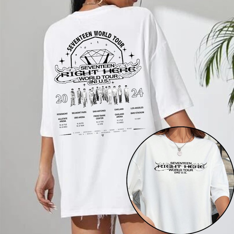 Sevenshirtn Right Here World Tour Shirt Sevenshirtn 17 Is Right Here Album Shirt