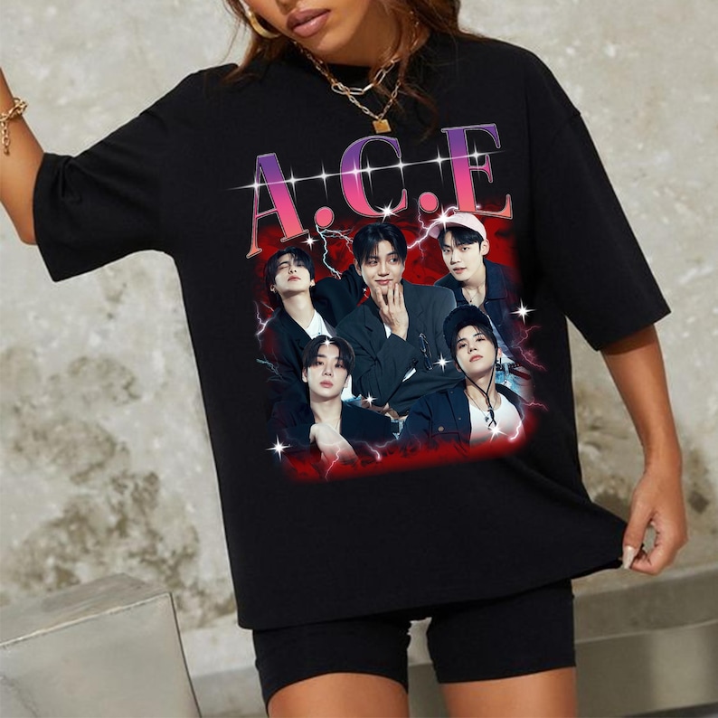 Retro Ace Kpop Graphic Shirt Ace 2025 Us Tour Rewind Us Shirt