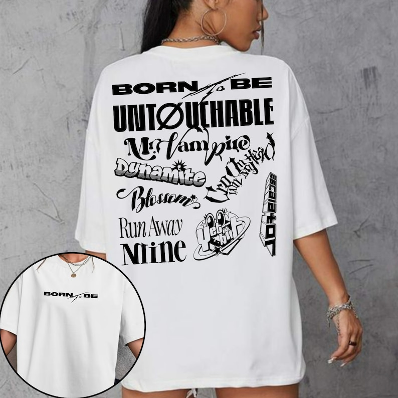 Itzy Born To Be 2Nd World Tour Shirt Itzy World Tour Shirt Itzy Untouchable