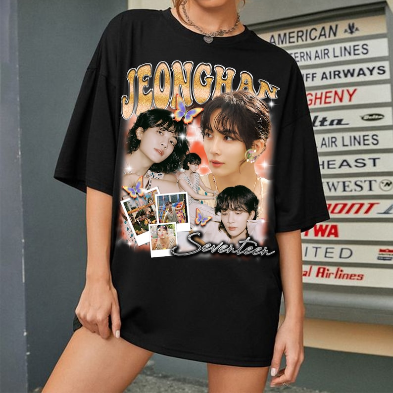 Jeonghan Sevenshirtn Shirt Sevenshirtn Members Shirt Nanatour With Sevenshirtn Shirt