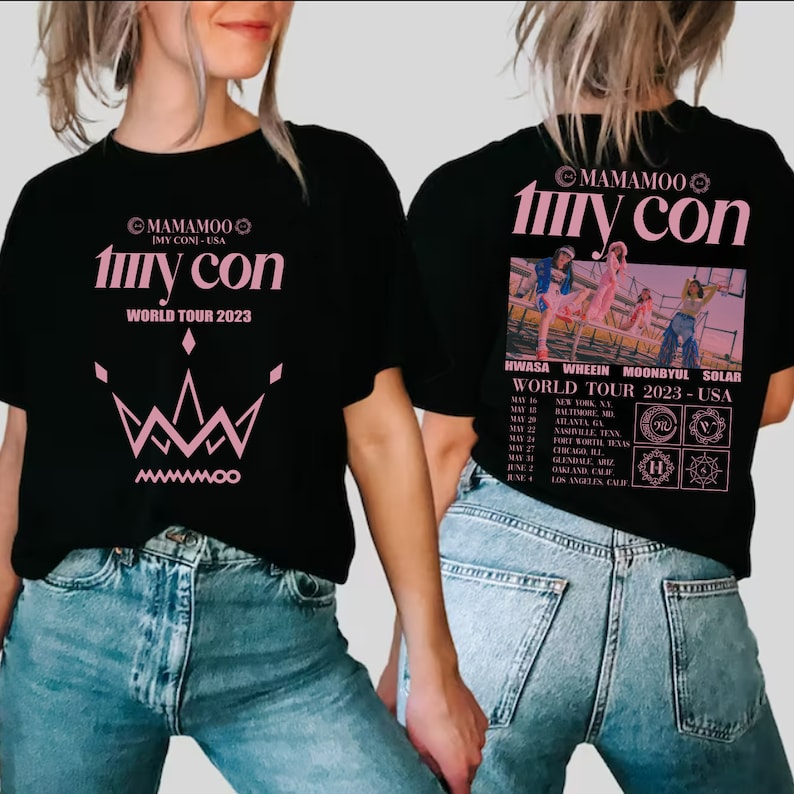 Mamamoo Tour 2025 Shirt Mamamoo My Con Tour Shirt Kpop Tour Shirt