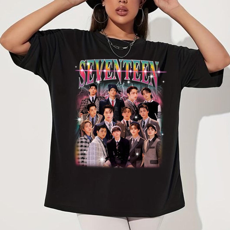 Sevenshirtn Kpop Graphic Shirt Sevenshirtn 17 Is Right Here Album Shirt