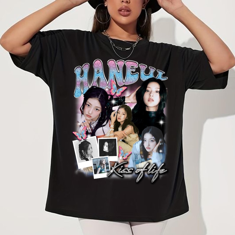 Haneul Kiss Of Life Graphic Shirt Kiss Of Life Kiss Road World Tour Shirt