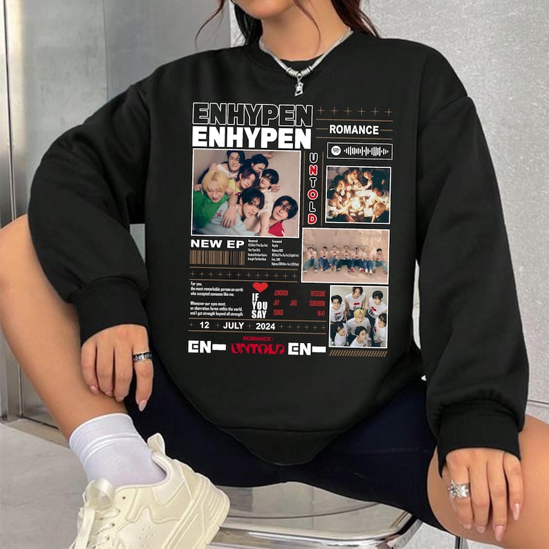 Enhypen Romance: Untold Album Sweashirt Enhypen Love If You Say Shirt Enhypen Niki