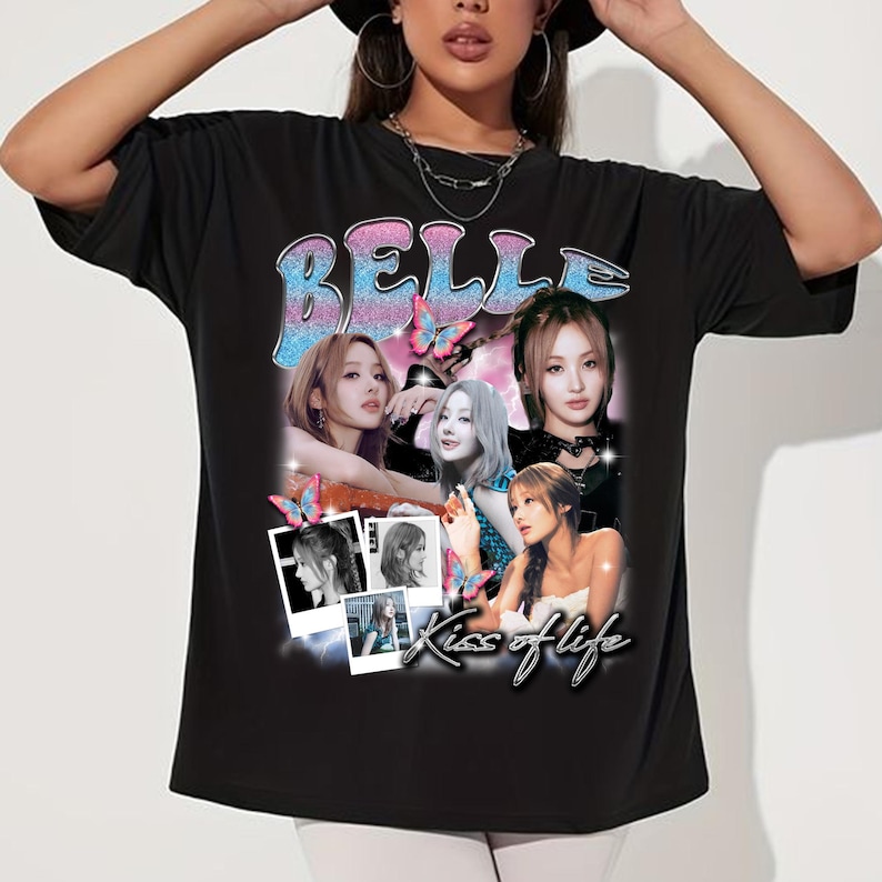 Belle Kiss Of Life Graphic Shirt Kiss Of Life Kiss Road World Tour Shirt