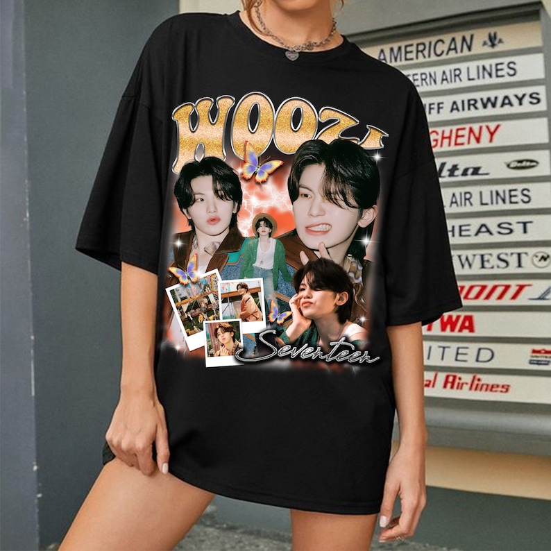 Woozi Sevenshirtn Shirt Sevenshirtn Members Shirt Nanatour With Sevenshirtn Shirt