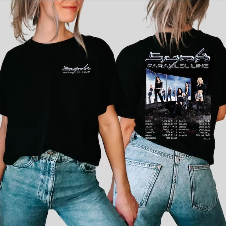 Aespa Synk: Parallel Line World Tour Shirt Aespa Armageddon Album Shirt