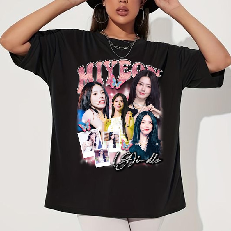 Miyeon Gidle Graphic Shirt Gidle I-Dol World Tour Shirt G-Idle I Sway Album Shirt
