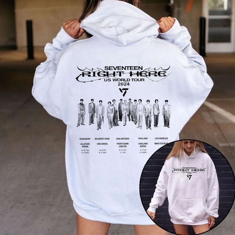 Sevenshirtn Right Here World Tour Hoodie Sevenshirtn 17 Is Right Here Album Shirt