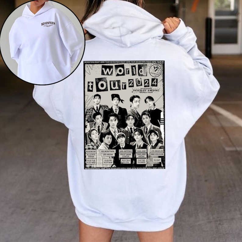Sevenshirtn Right Here World Tour Hoodie Sevenshirtn 17 Is Right Here Album Shirt