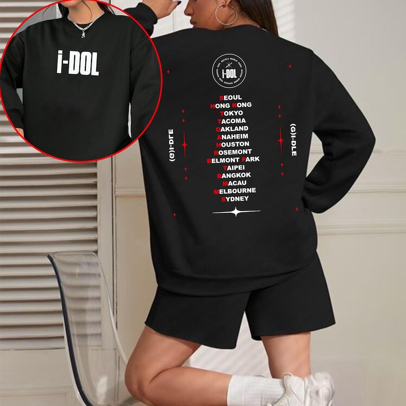 Gidle I-Dol World Tour Sweashirt Gidle I Sway Album Sweashirt
